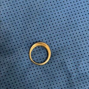 Knife edge ring in brass